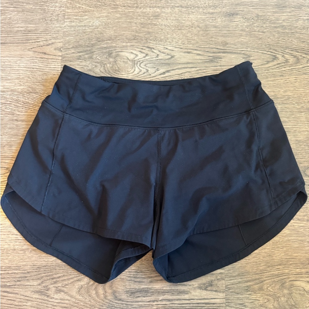 Lululemon Athletica Speed Up High-Rise Lined Short 4" Black